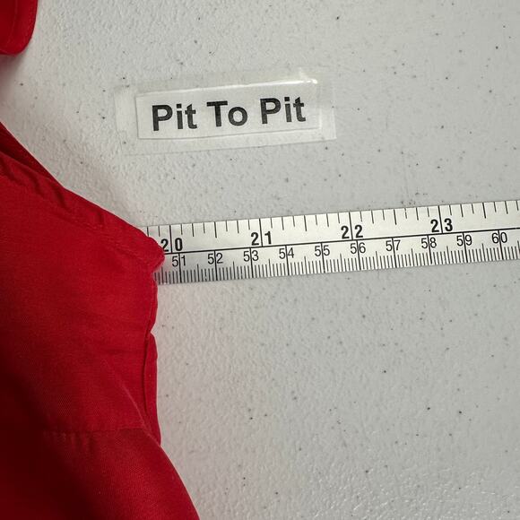 Karen Arnold Womens Silk Tank Shell Size L Red Classic Old Money Quiet Luxury - Picture 5 of 7